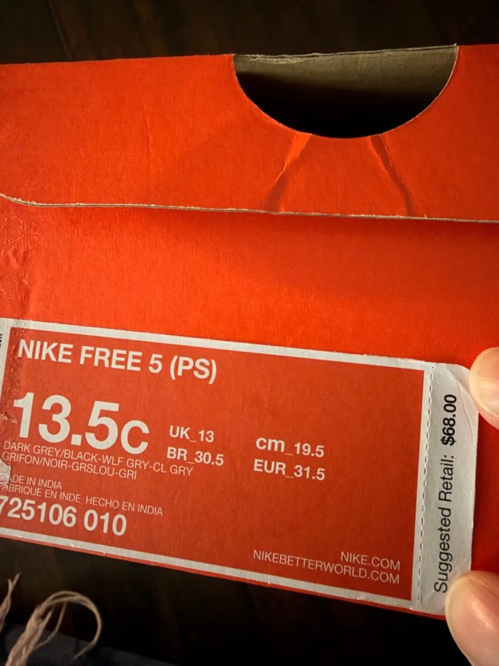 Nike Grey Mesh Running Sneakers with Black Swoosh